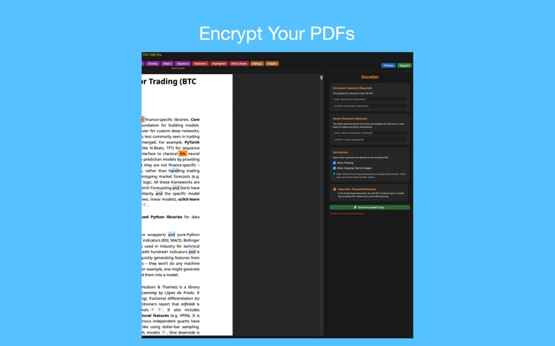 PDF Edit Pro screenshot