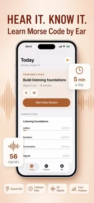 Morse Daily: Learn CW Code screenshot 1