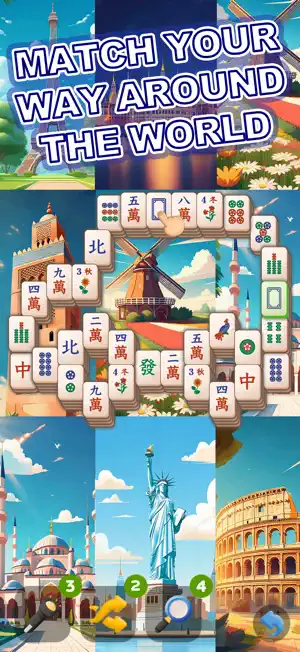 Mahjong Solitaire Travel screenshot 4