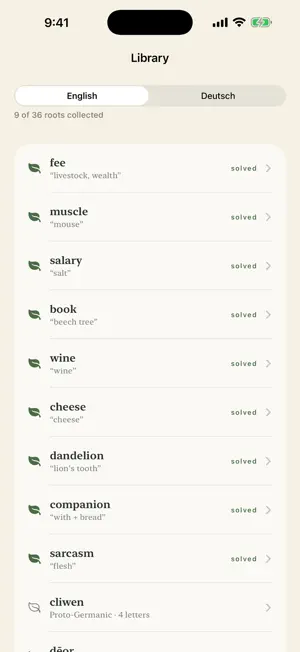 Radix: Daily Word Origins screenshot 2