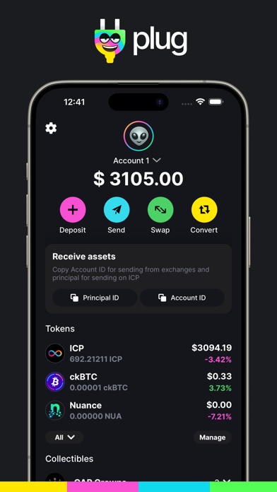 Plug - Crypto Wallet Screenshot