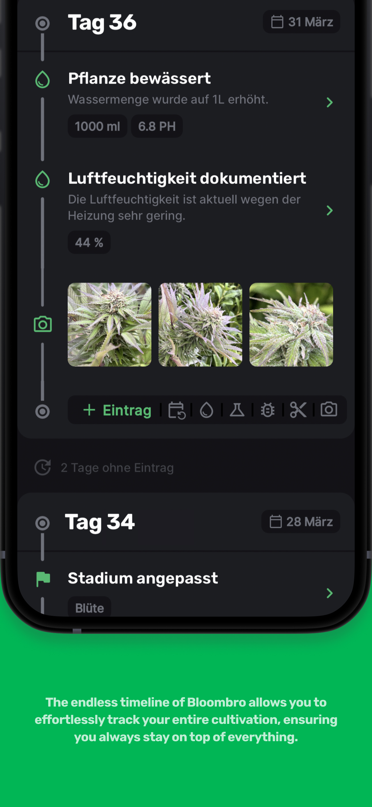 Bloombro - Grow journal