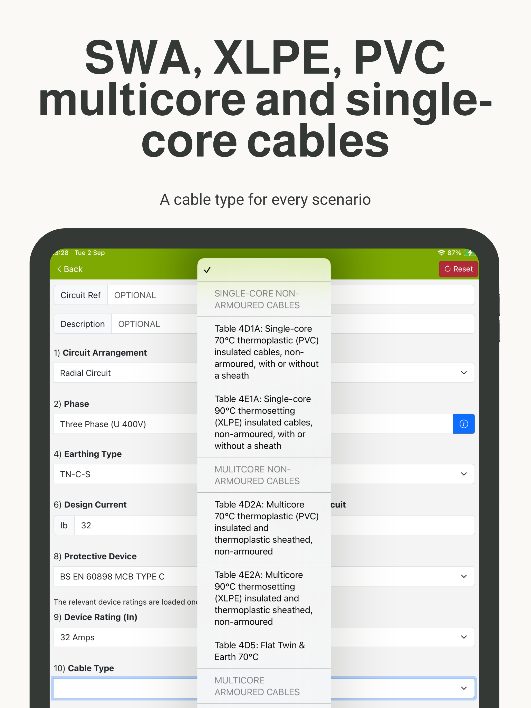Cable Calc