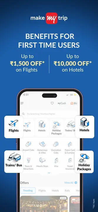 MakeMyTrip Flight, Hotel, Bus: Screenshot 4 von 10