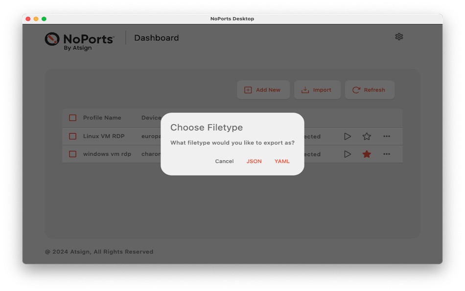 #4. Noports Desktop (macOS) 게시자: Atsign