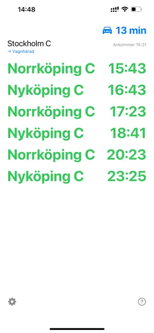HinnerDu - Tågtider screenshot 3