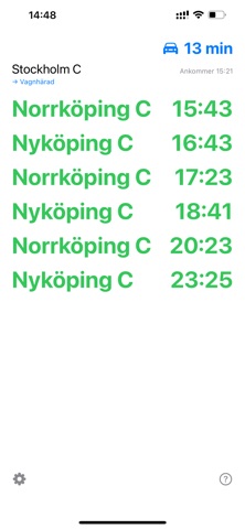 HinnerDu - Tågtider screenshot