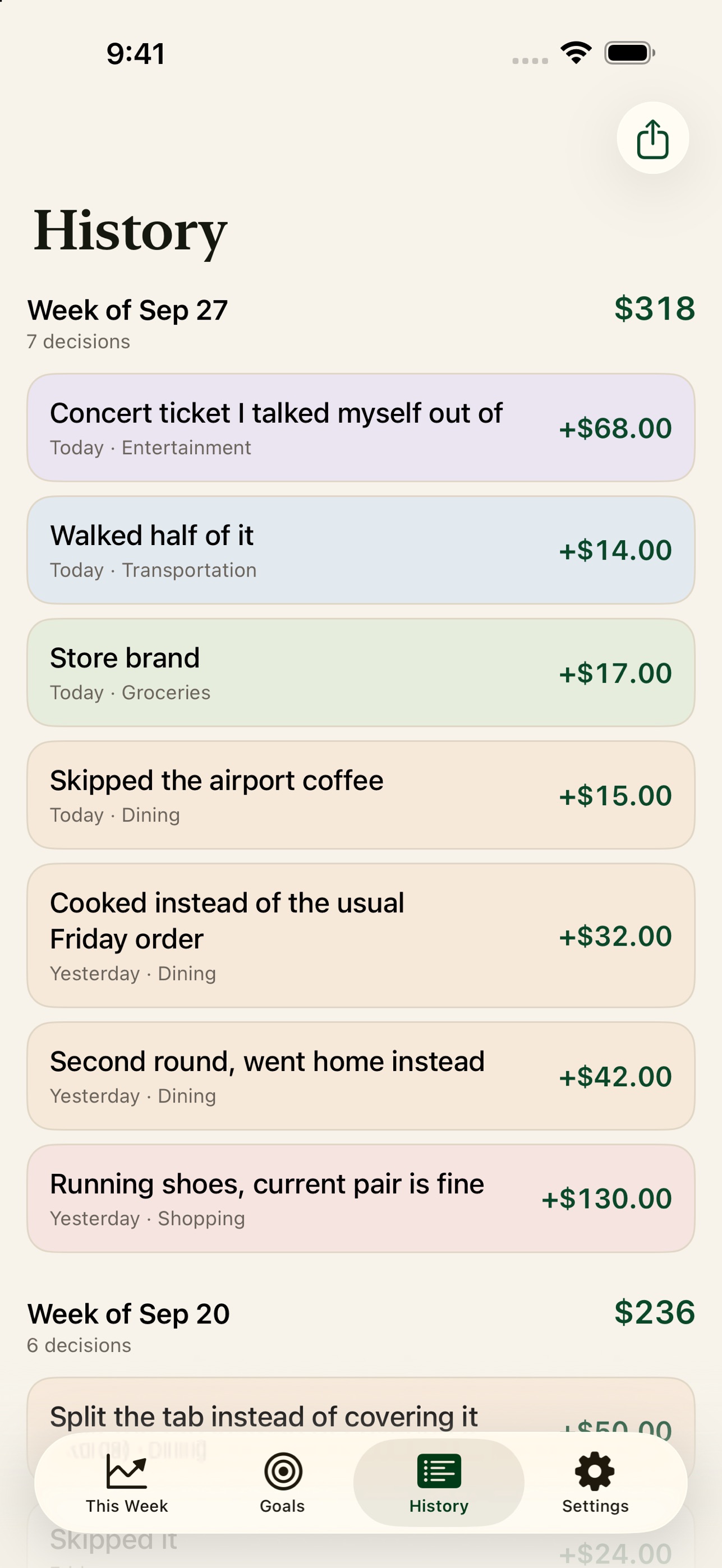 Screenshot 4 of Keep the Diff: Save Money