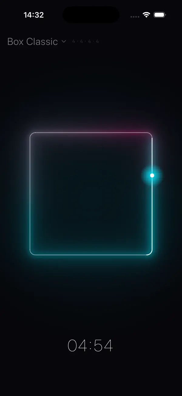 Screenshot #2 pour NeonBreath: Box Breathing
