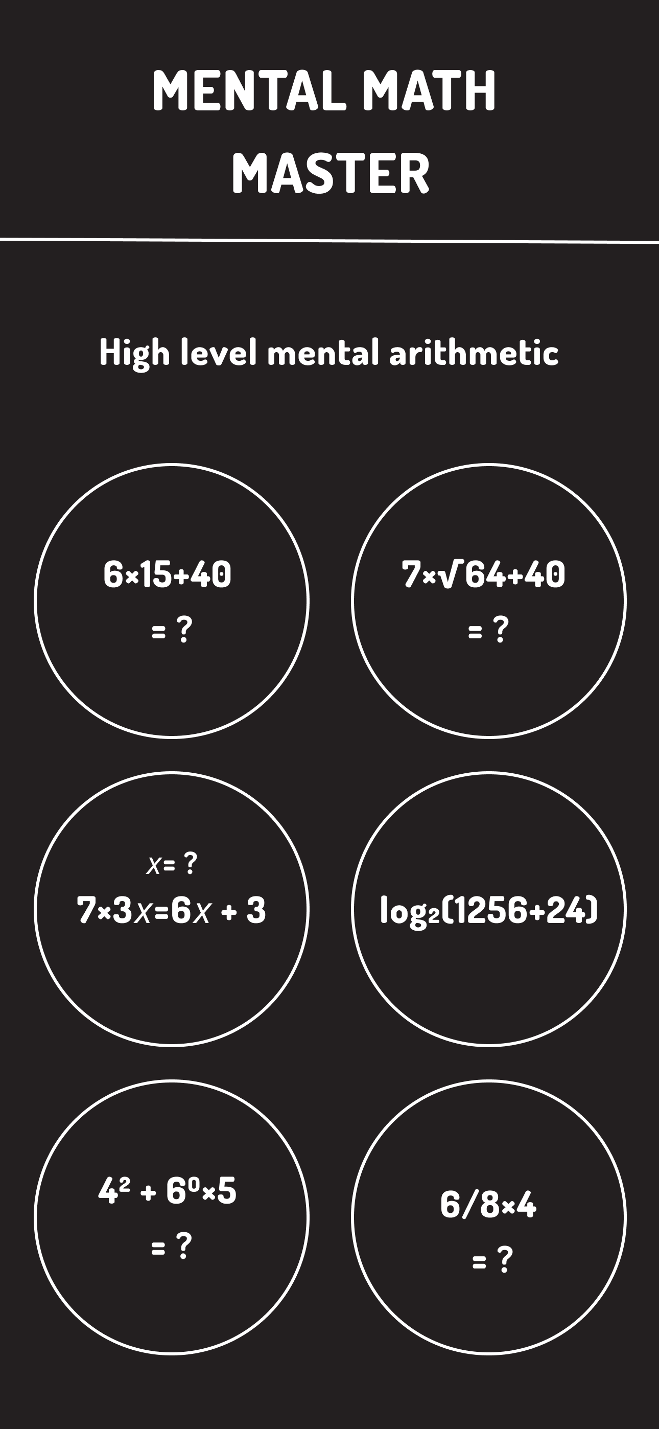 Math Mental Master