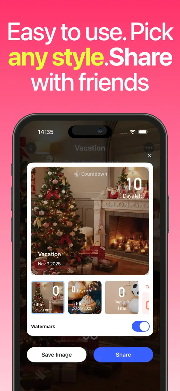 #5. Countdown - Widget & Timer (iOS) De: 深圳市原力火星科技有限公司
