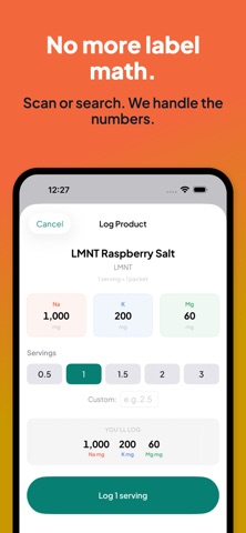 SaltStack: Electrolyte Tracker screenshot