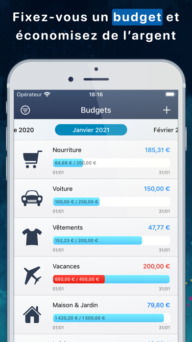 Screenshot #3 pour MoneyStats - Dépense et Budget