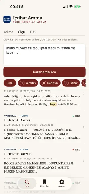 İçtihat Arama: Yargıtay screenshot 2