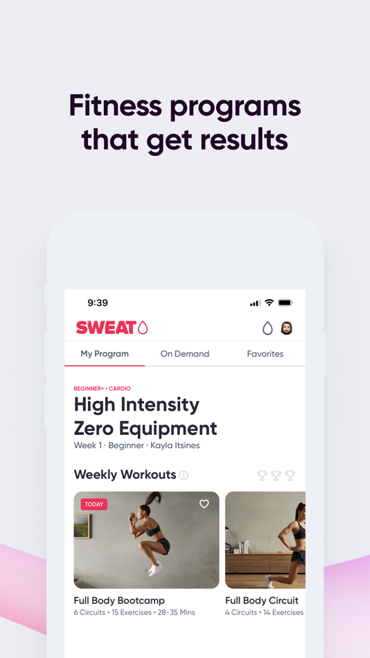 #2. Sweat: Fitness App For Women (iOS) 由: The Bikini Body Training Company Pty Ltd
