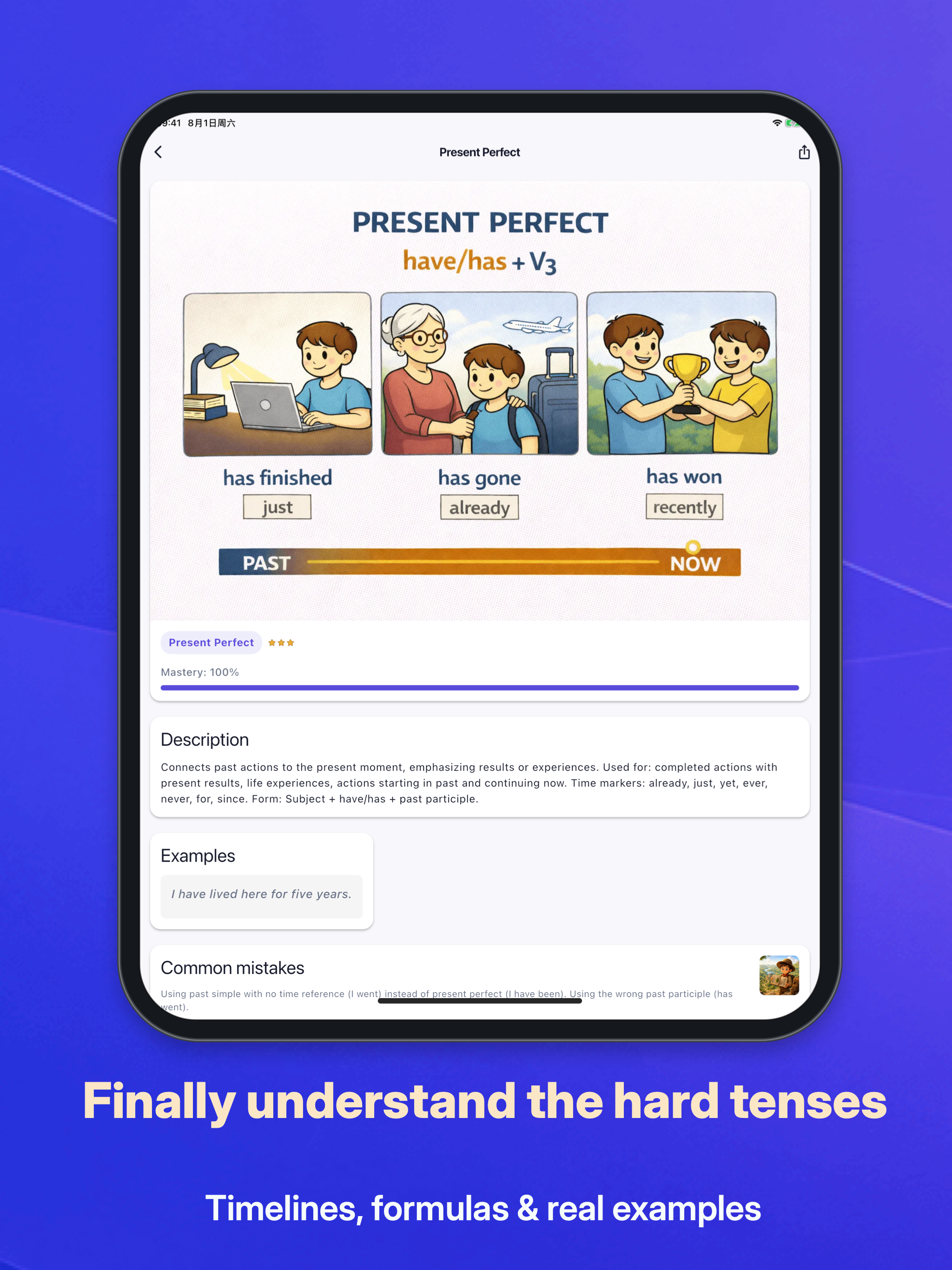 Tense Quest: 16 English Tenses screenshot 7