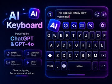 AI Keyboard - Type & Writer AI iPad screenshot