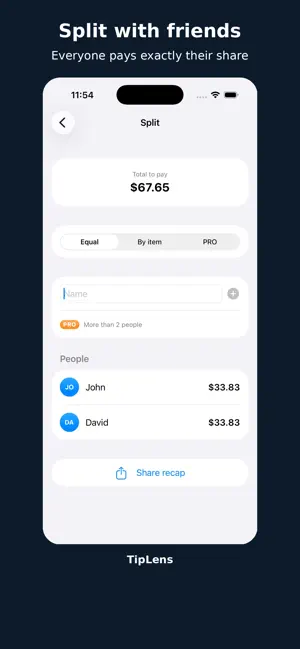 TipLens: Tip & Bill Calculator screenshot 3