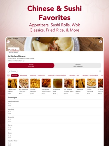 J's Kitchen Chinese iPad screenshot
