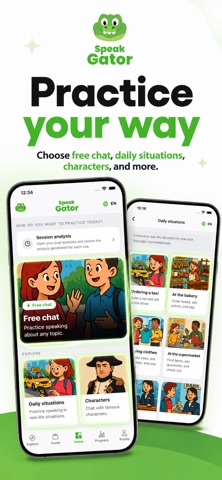 SpeakGator：语言练习 screenshot