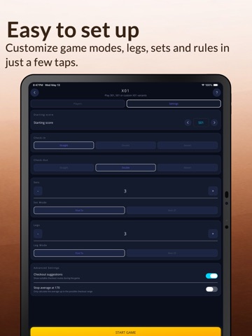 Dart Scorer - Your Scoreboard iPad screenshot