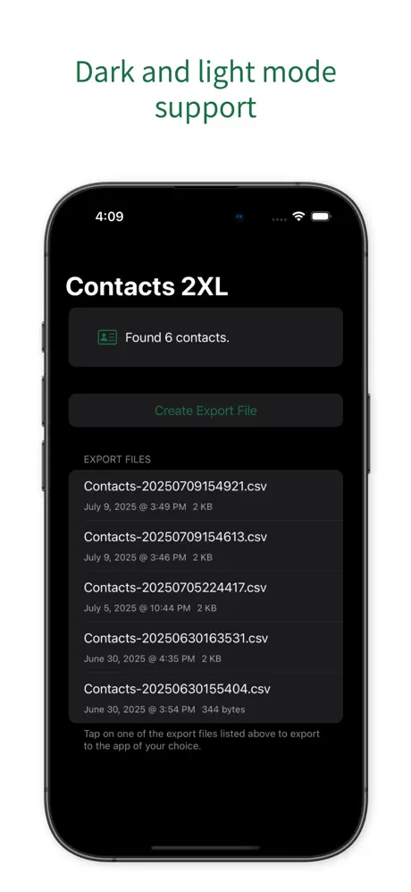 Contacts2XL screenshot 3