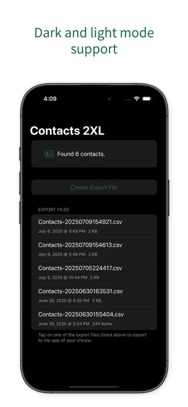 Screenshot #3 pour Contacts2XL