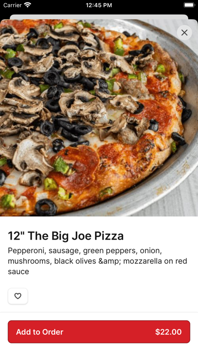 Corbo's Pasta and Pizza iPhone screenshot 3 - Food & Drink app