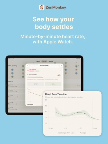 ZenMonkey - Meditation Timer iPad screenshot