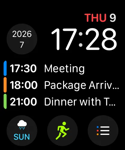 Screenshot #2 pour CalCs - Calendar Complications