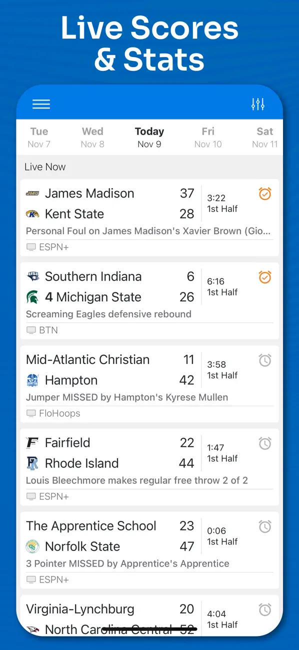 Screenshot #2 pour Superfan Sports: College Hoops