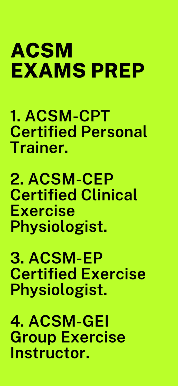ACSM Fitness Prep