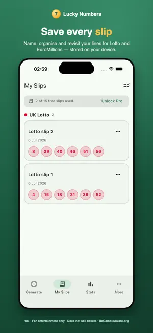 Lucky Winning Numbers screenshot 3