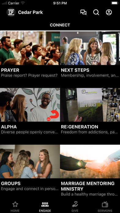 Cedar Park Church Screenshot