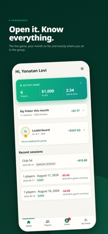 PokerNight: Poker Game Tracker Screenshot 8 of 10