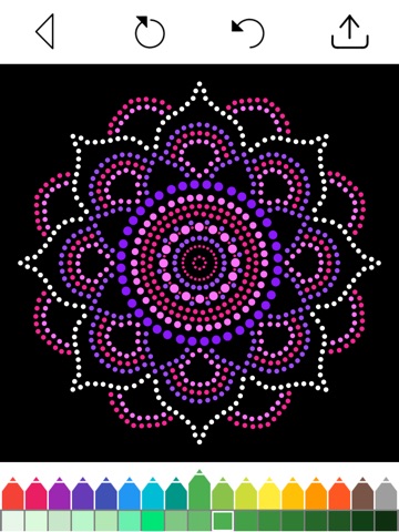 Mandala Coloring Pages Games iPad screenshot