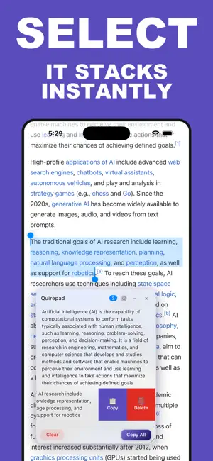 Quirepad screenshot 1