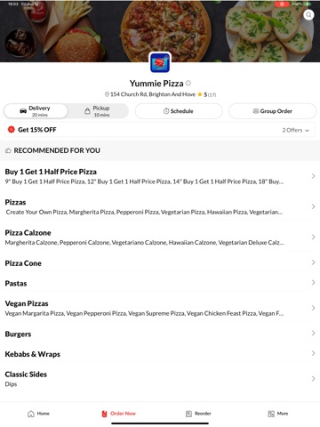 Yummie Pizza iPad screenshot