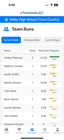 uTeammate XC iPhone screenshot