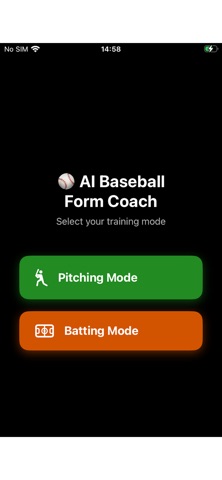 AI Baseball Form Coach Screenshot 1 of 6
