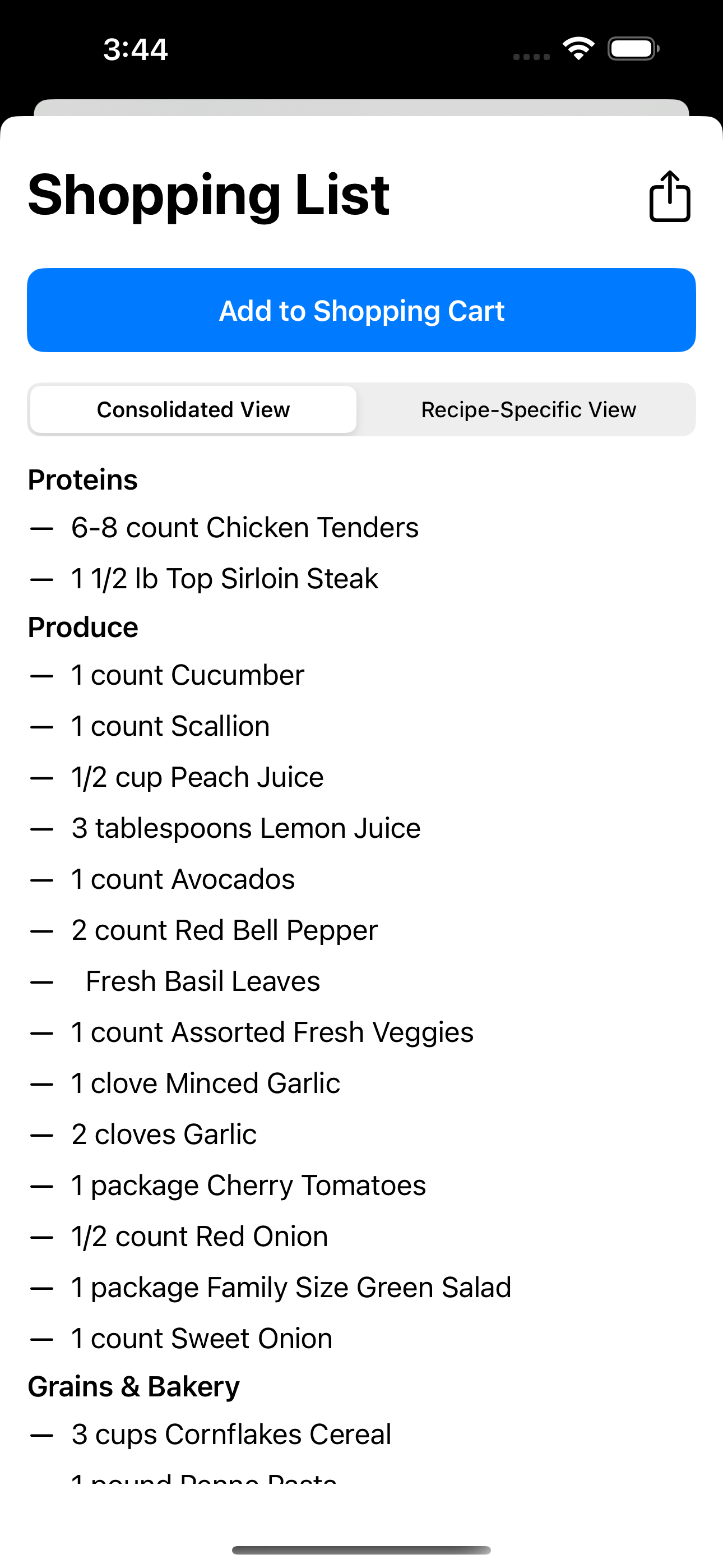 Easy Meal Planner
