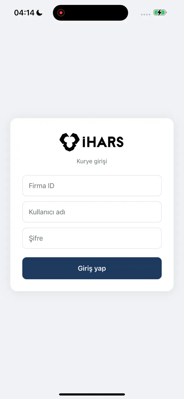 Screenshot #1 pour iHARS Kurye Resto
