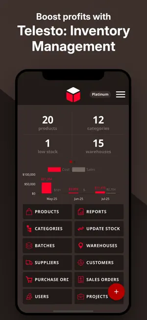 Telesto: Inventory Management screenshot 1