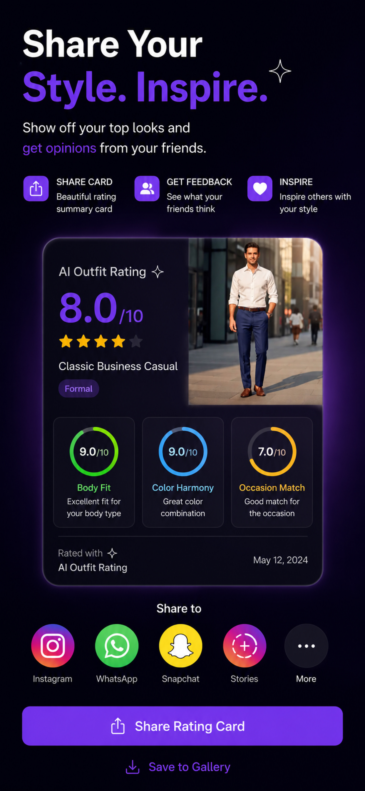 Outfit Rating & Digital Closet screenshot 3