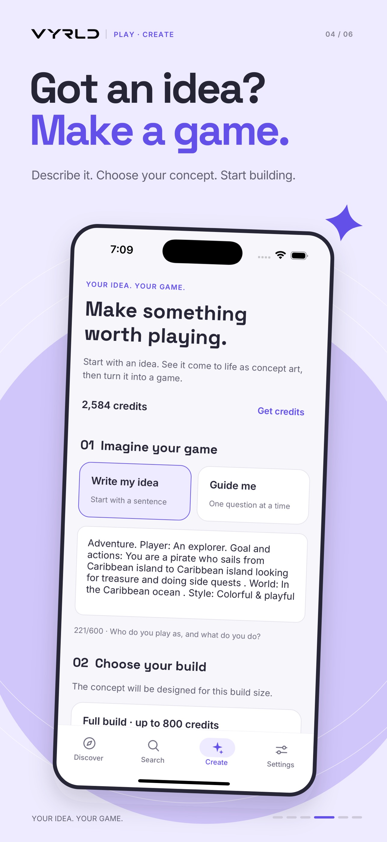 Screenshot 1 of VYRLD: Play & Create Games
