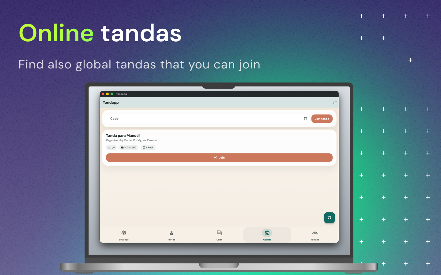 Tandapp: Group Savings Tracker