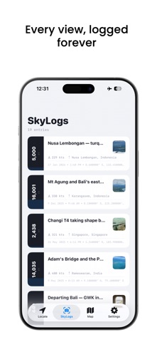Up in the Air: Flight Journal iPhone screenshot