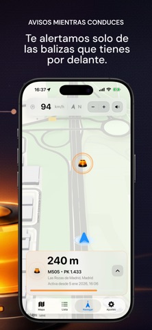 Baliza V16 screenshot