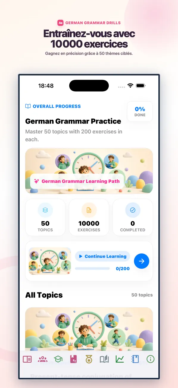 Screenshot #3 pour German Grammar Drills