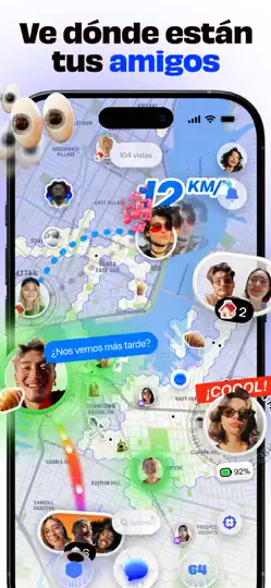 Captura de pantalla de Bump - Mapa Para Amigos en iPhone 2